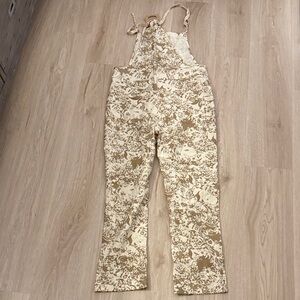 Kori Beige Floral Jumpsuit